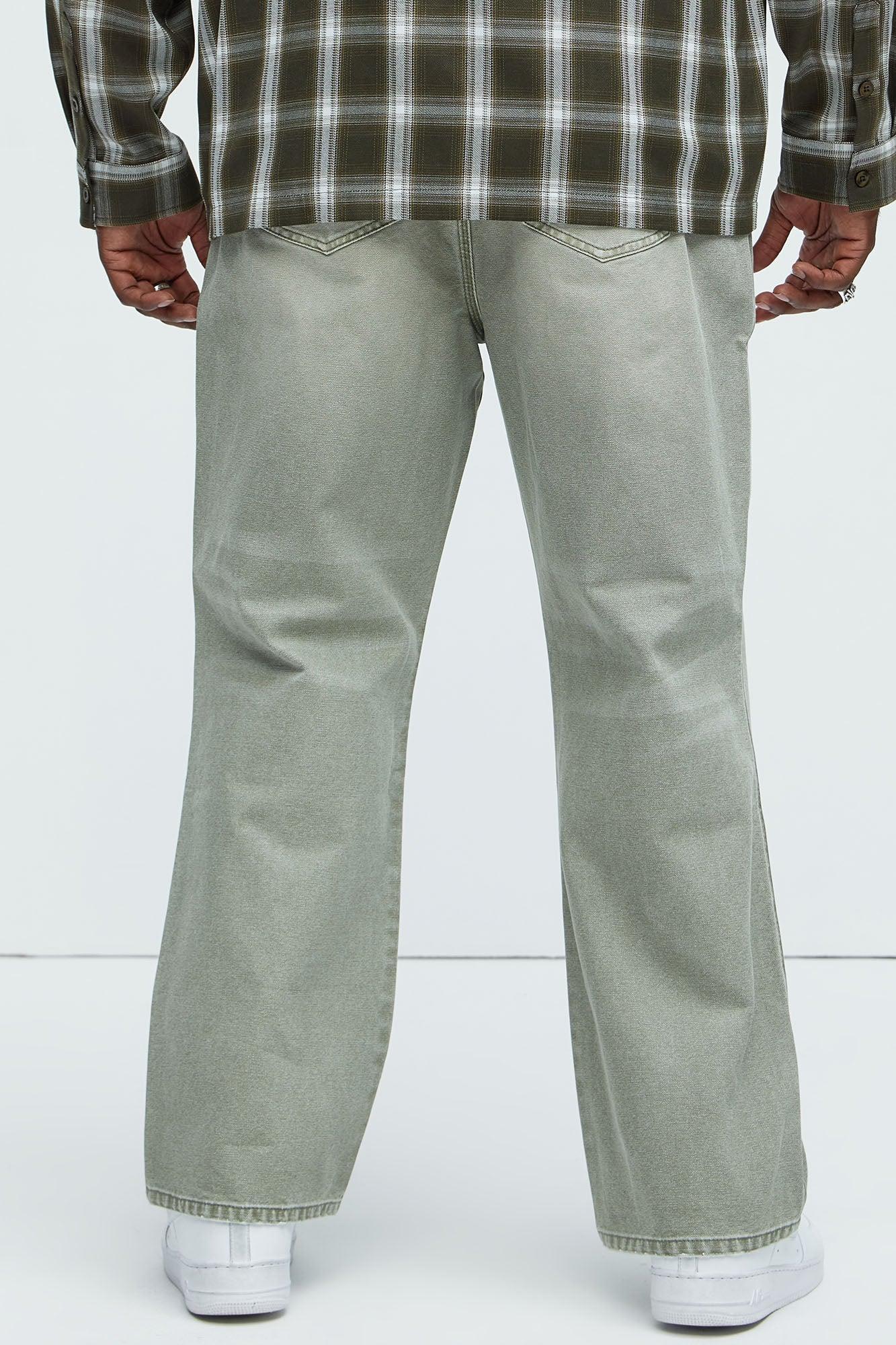 Centola Straight Pants - Olive Product Image