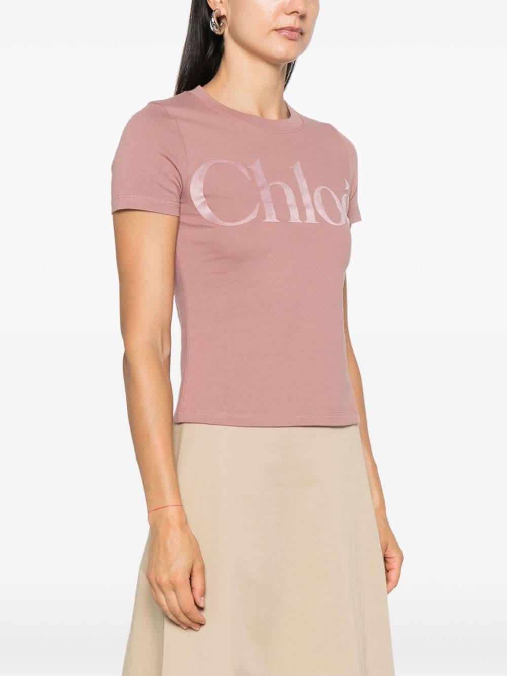 flocked-logo T-shirt Product Image
