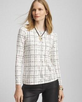 Touch of Cool™ Plaid Long Sleeve Layering Tee Product Image