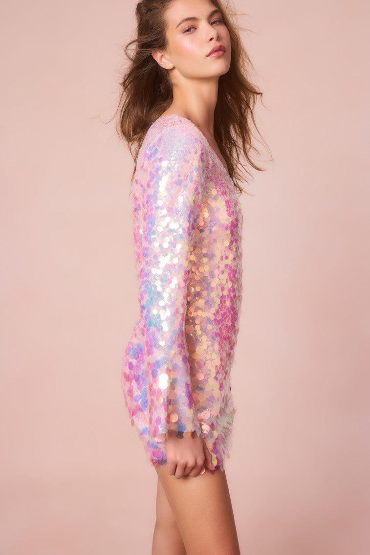 Risbo Iridescent Mini Party Dress Product Image