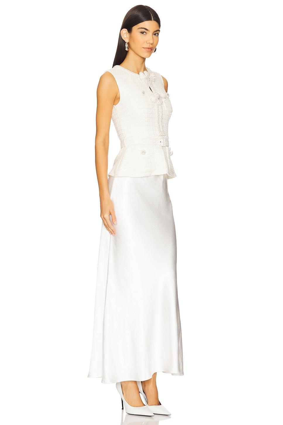Cream Boucle Midi Dress self-portrait Product Image