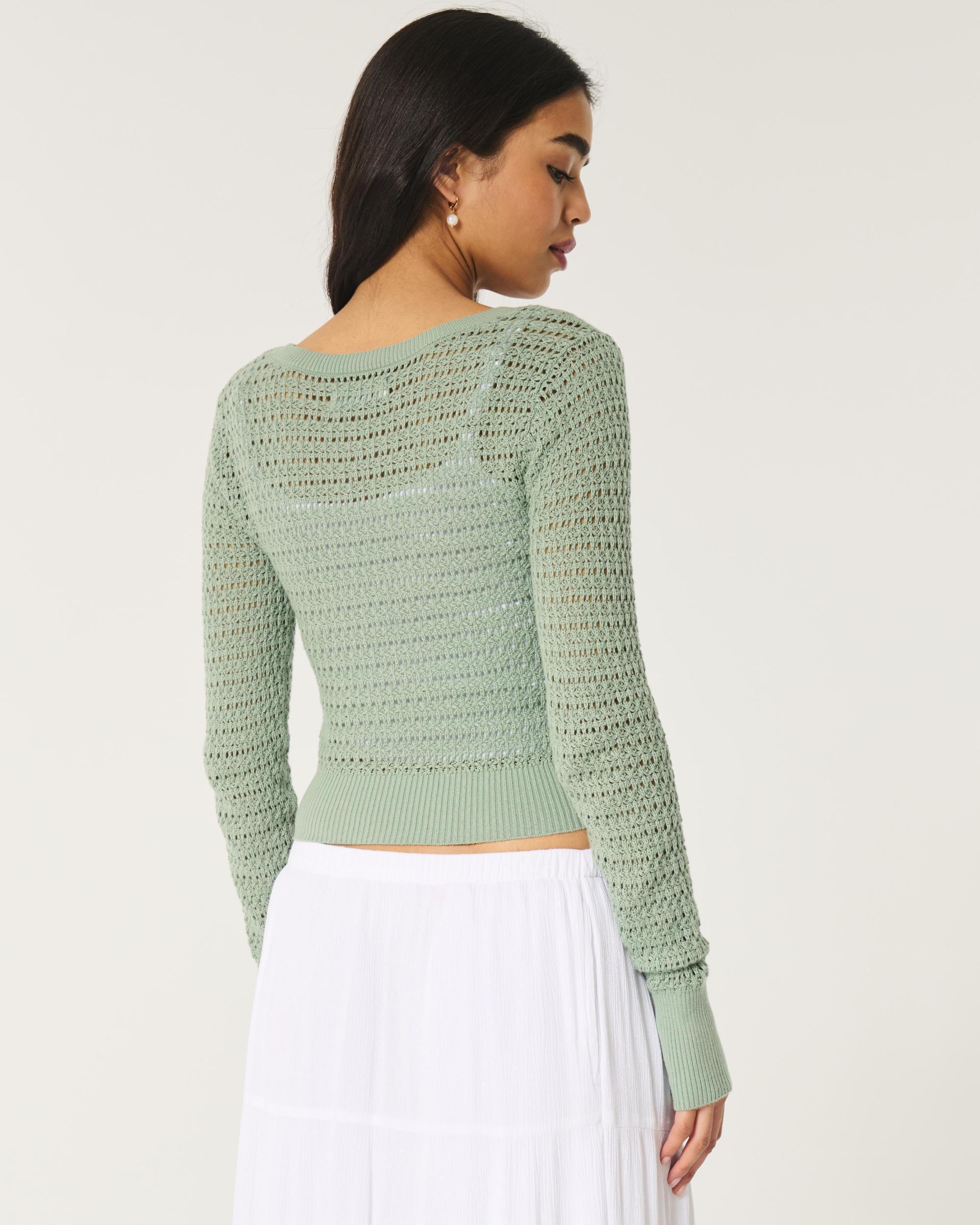 Stitchy Scoop Sweater Product Image