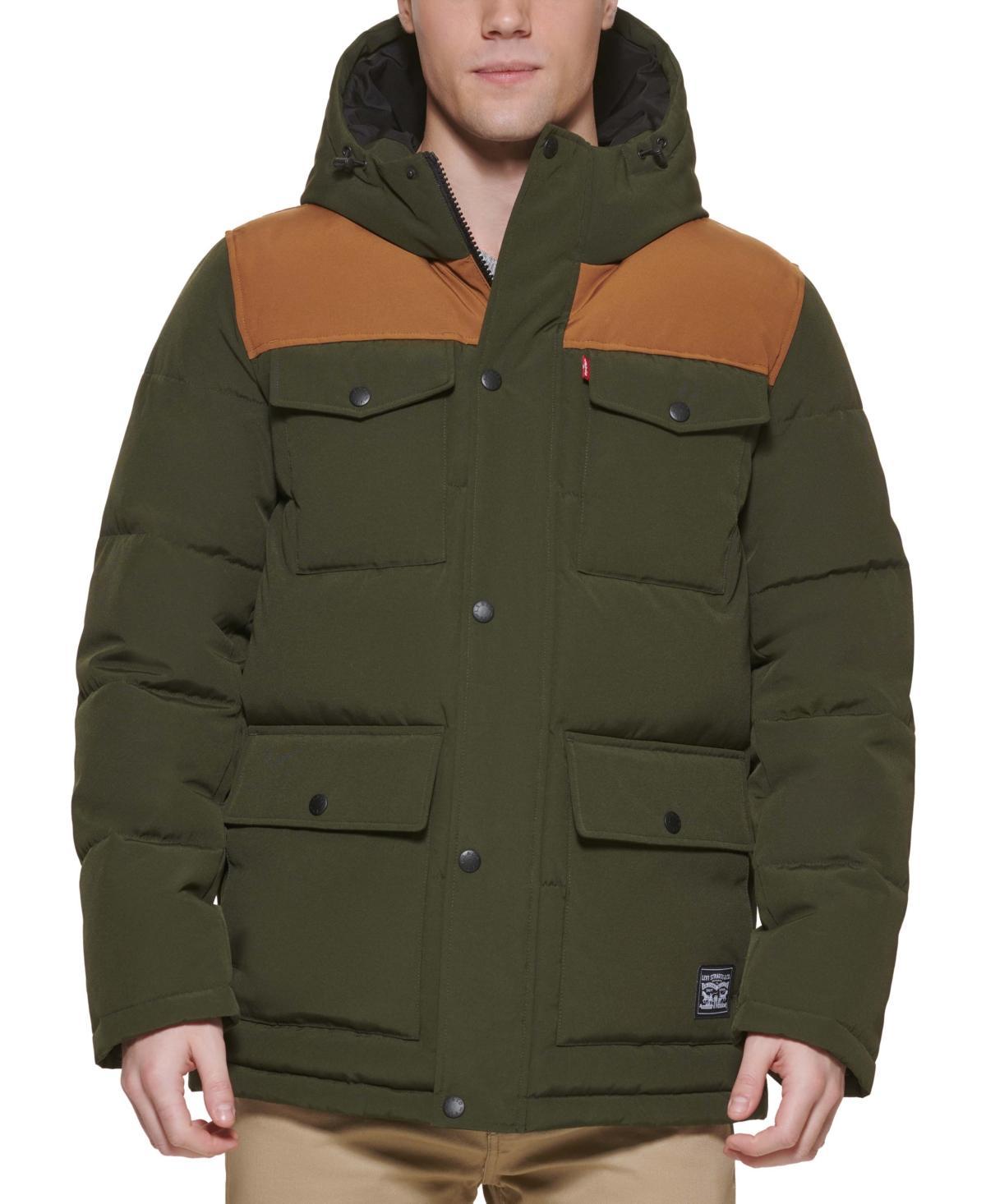 Men's Levi's® Four Pocket Hooded Parka, Size: Small, Gray Product Image