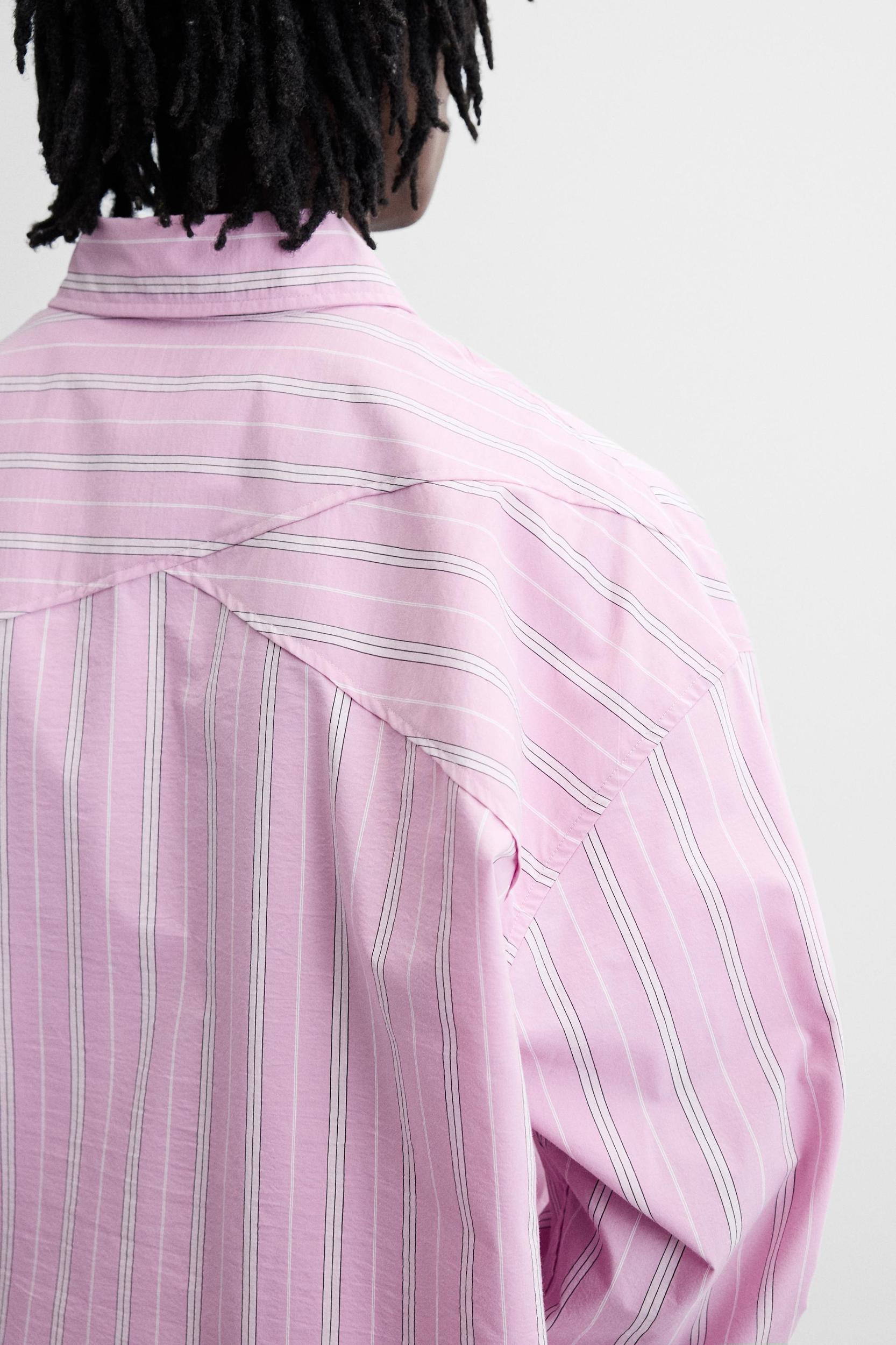 STRIPED RELAXED FIT SHIRT Product Image