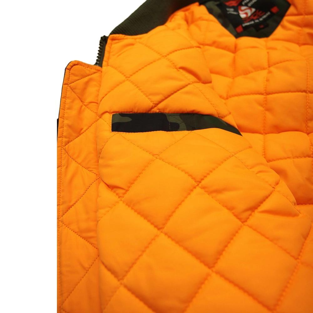Men's Spire by Galaxy Heavyweight MA-1 Flight Jacket, Size: Large, Black Product Image