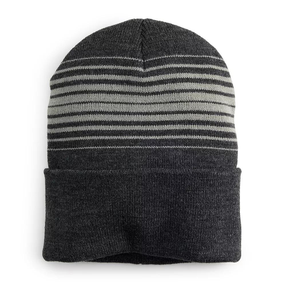 Men's Sonoma Goods For Life® Cuffed Beanie, Dark Variegated Beanie Product Image