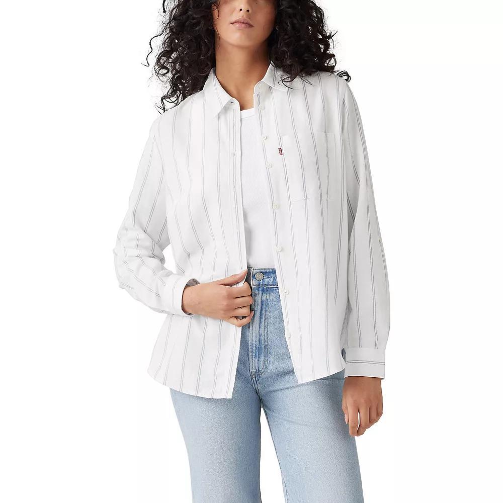 Women's Levi's® Darlene Utility Shirt, Size: Small, Space Netween Stripe Product Image