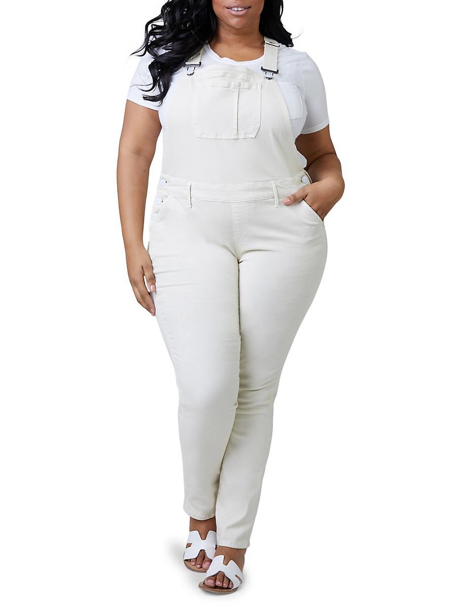 Womens Brenda Denim Overalls Product Image