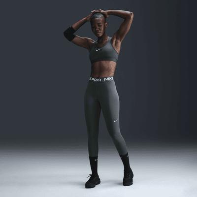 Women's Nike Pro Mid-Rise Mesh-Paneled Leggings Product Image