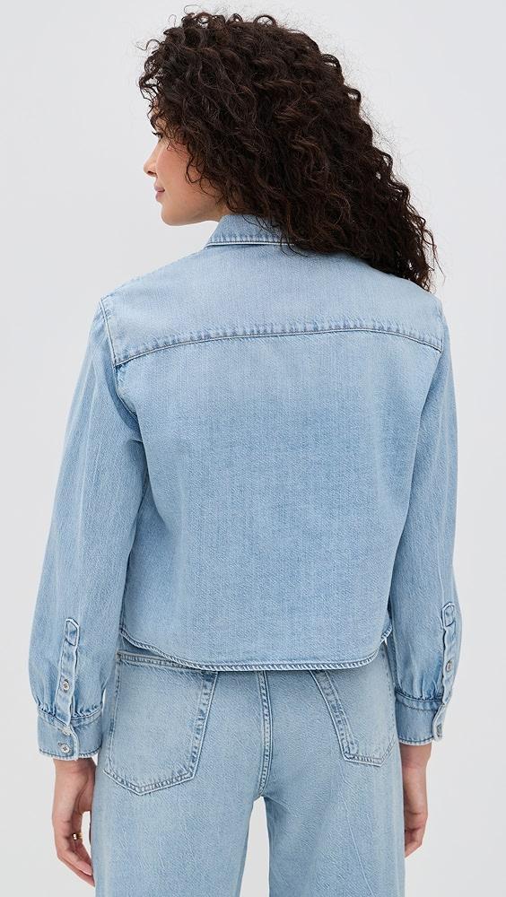 rag & bone Ultra Featherweight Cropped Maxine Shirt | Shopbop Product Image