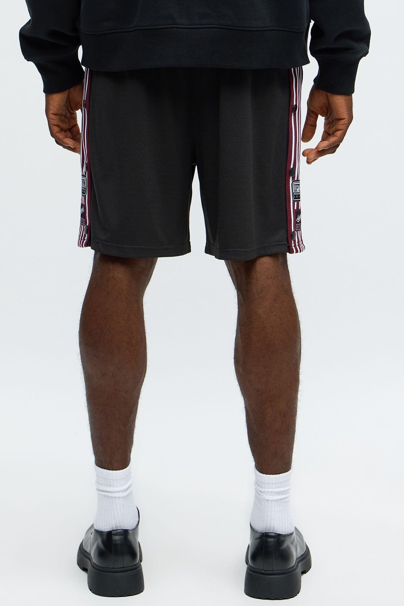 Relaxed H Button Short - Black Product Image