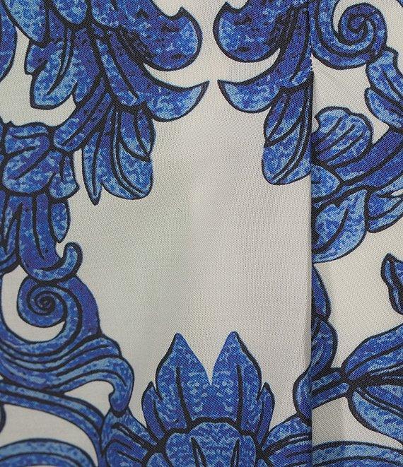 Antonio Melani Corinne Printed Cotton High Waisted Pleated Front Coordinating Shorts Product Image