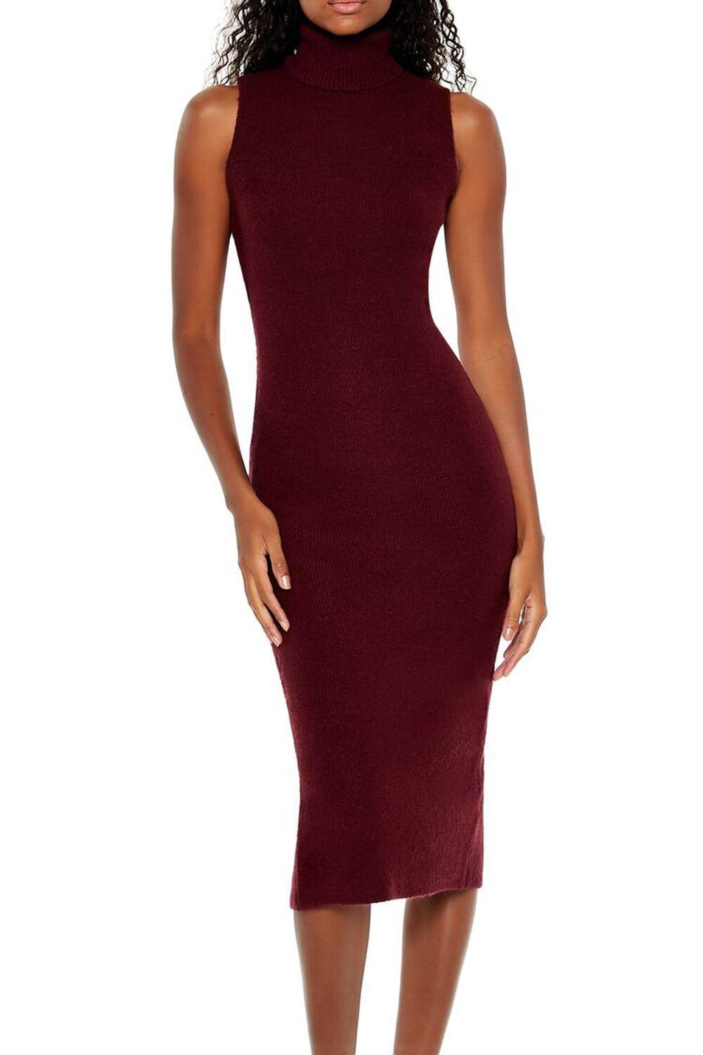 Turtleneck Midi Sweater Dress | Forever 21 Product Image