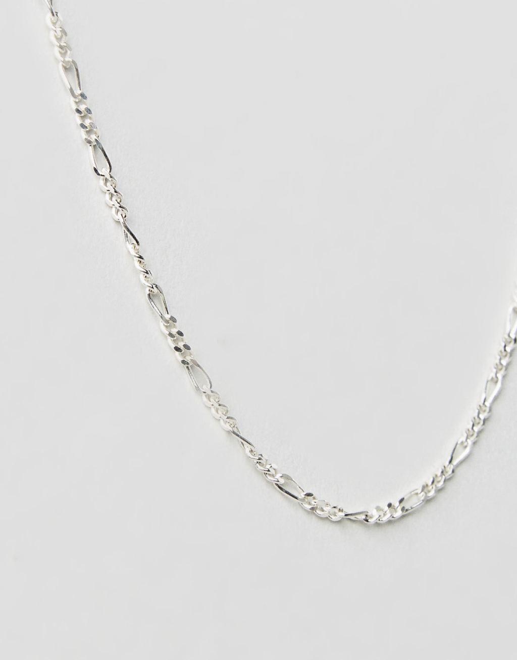 DesignB London chain necklace in sterling silver exclusive to ASOS Product Image