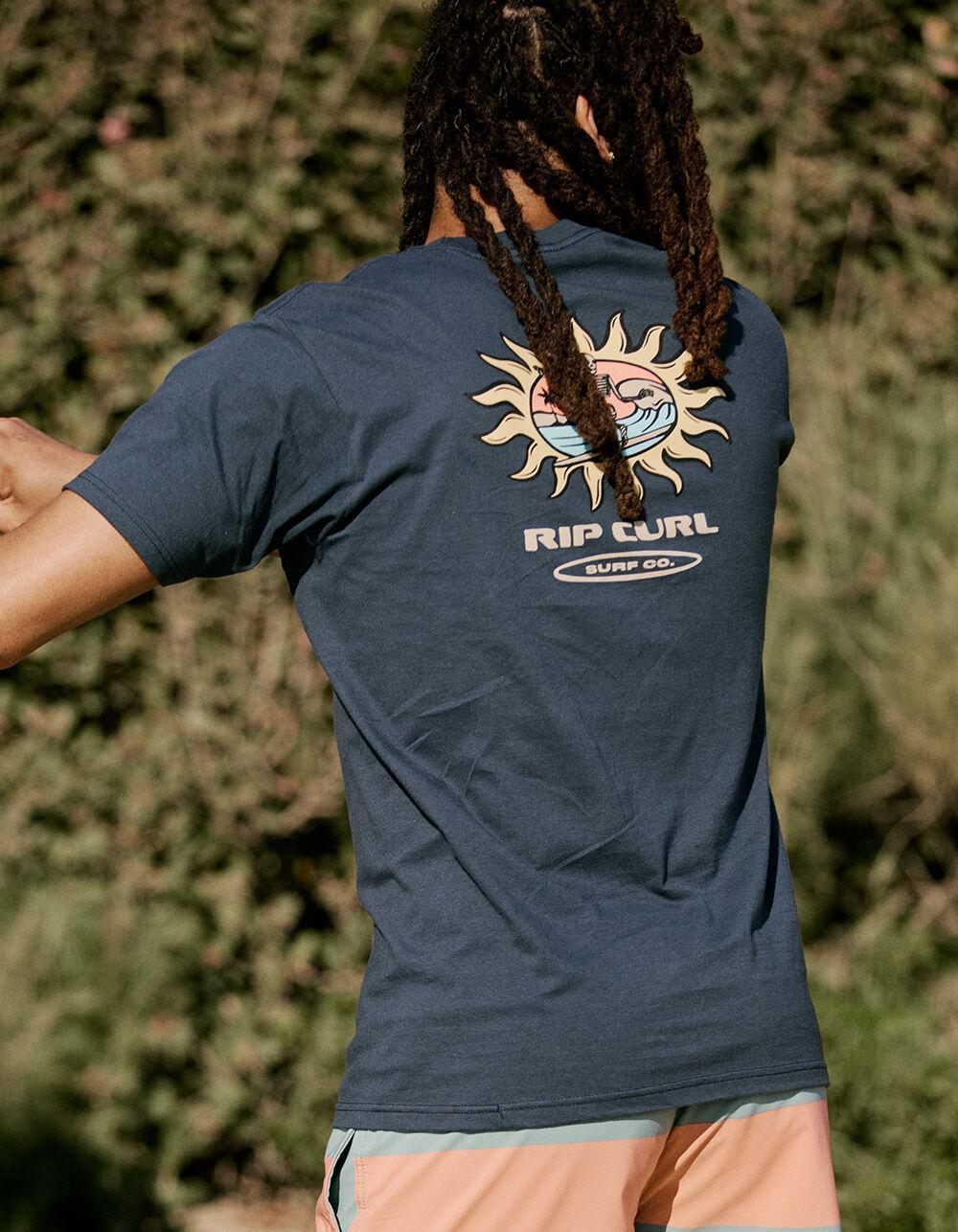 RIP CURL Surfing Skelly Mens Tee - NAVY Product Image