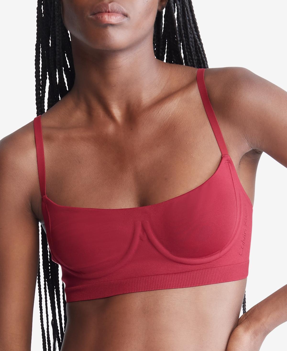 Calvin Klein Womens Bonded Flex Unlined Balconette Bralette - Black - S Product Image