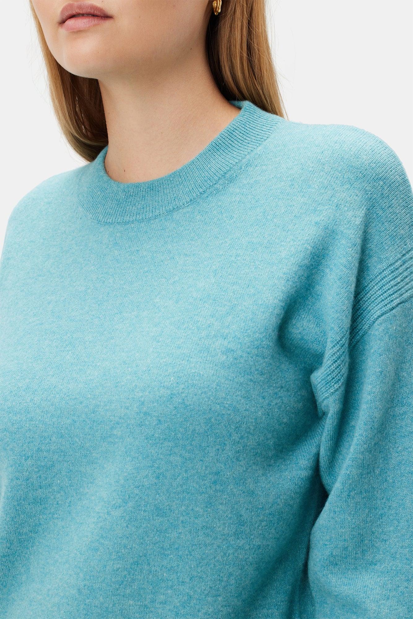 Pearl Cashmere Sweater - Aegean - ReAmour Product Image