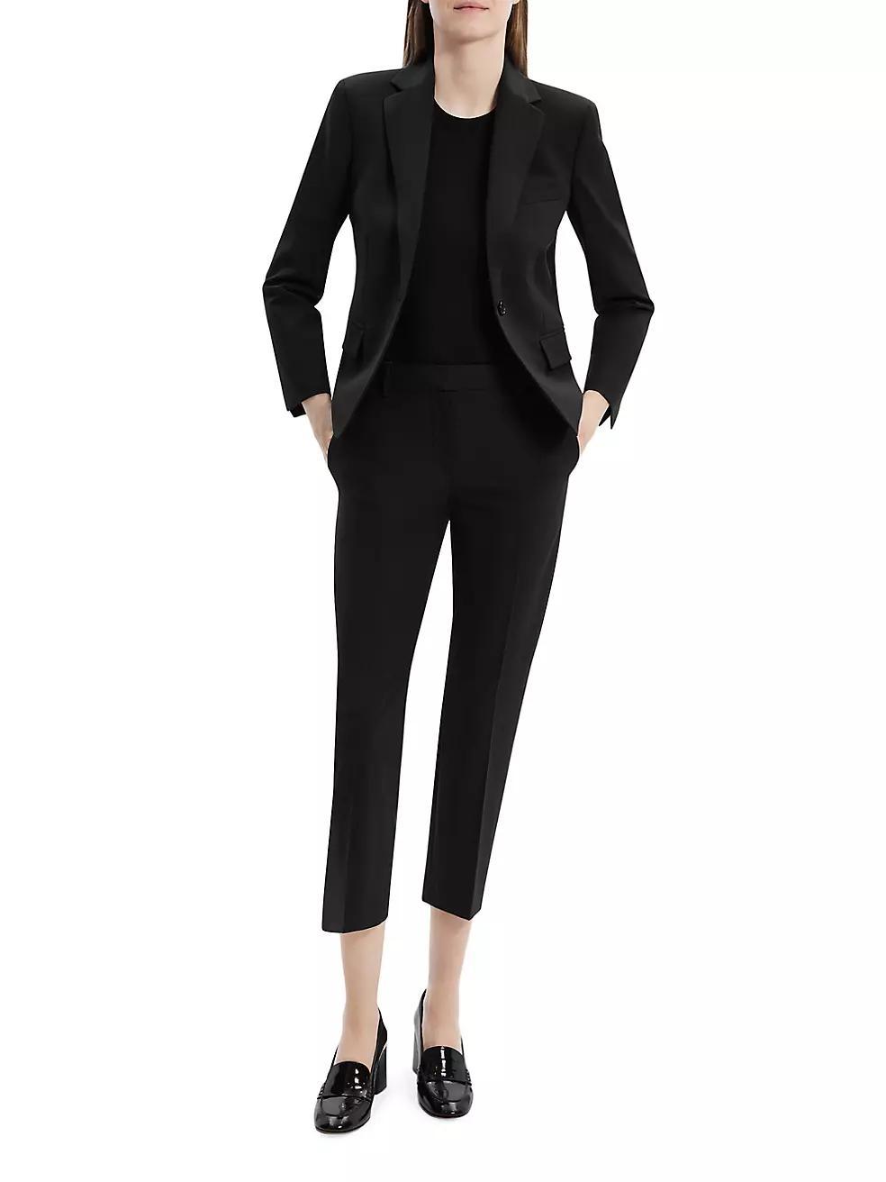 Slim-Fit One-Button Blazer Product Image