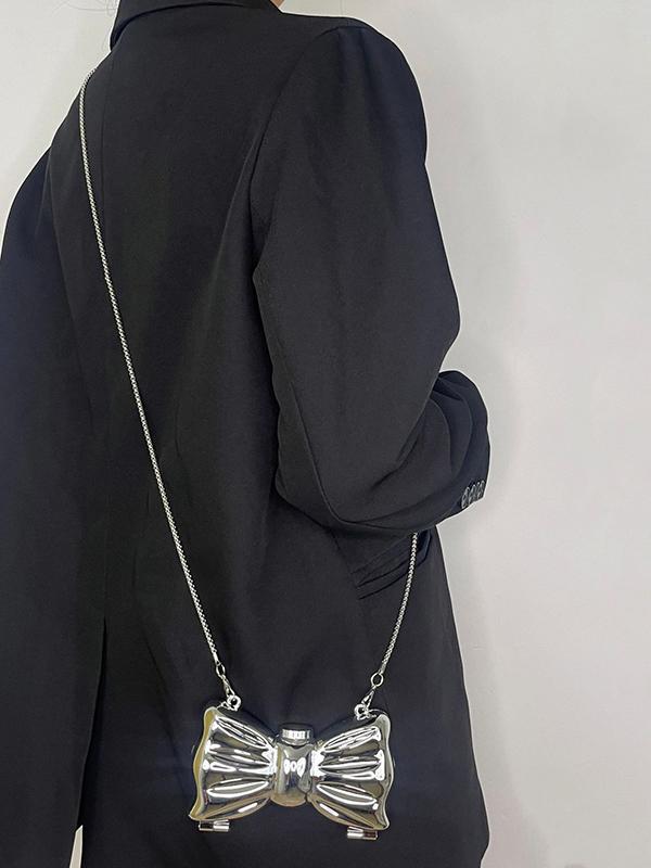 Chains Geometric Shiny Solid Color Bags Accessories Product Image