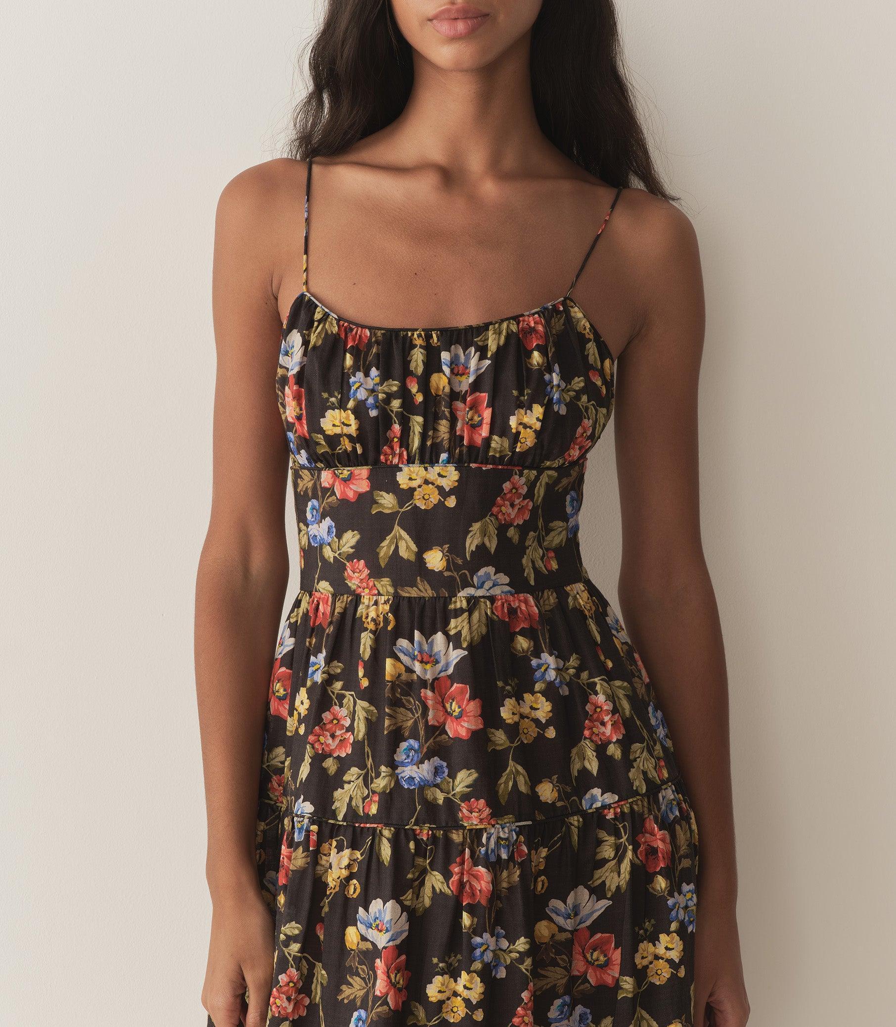 BENOIT DRESS -- NOIR WILD ROSE Product Image