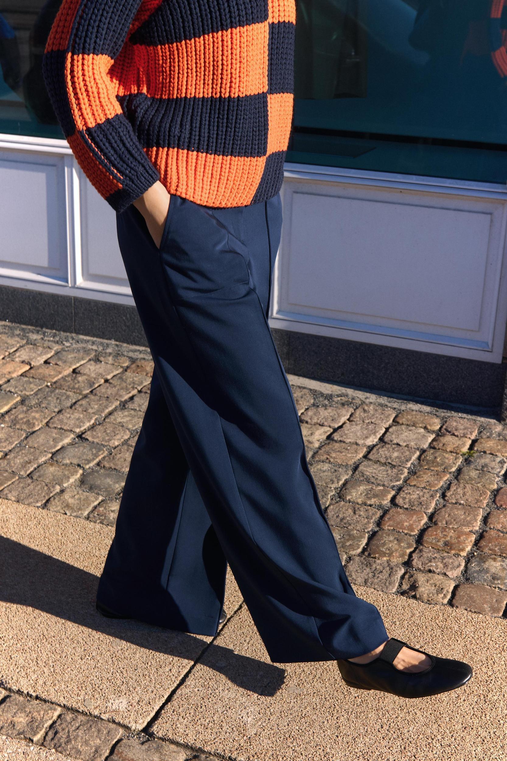 DOUBLE WAIST WIDE LEG PANTS Product Image