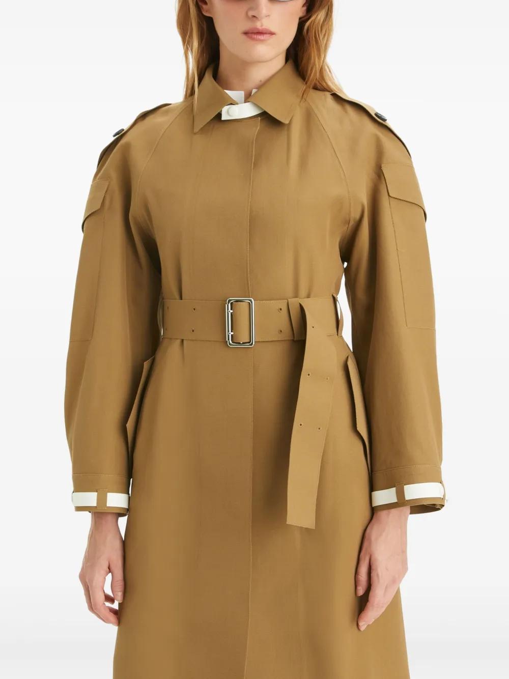 belted trench coat Product Image