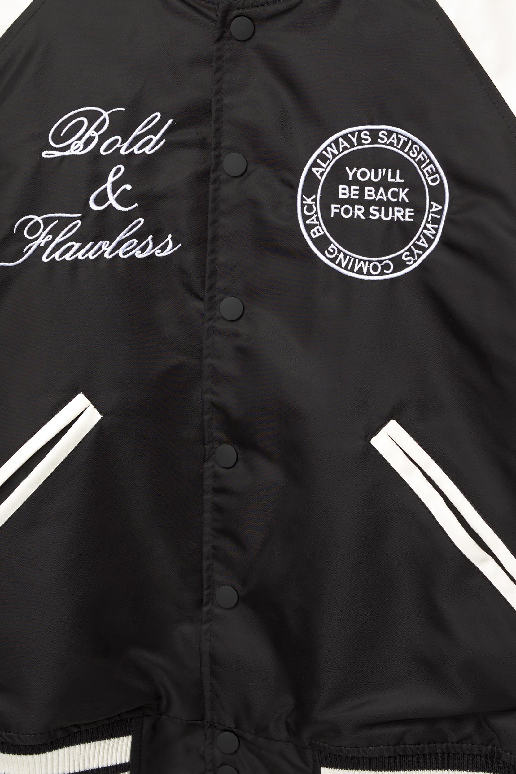 Embroidered varsity bomber jacket Product Image
