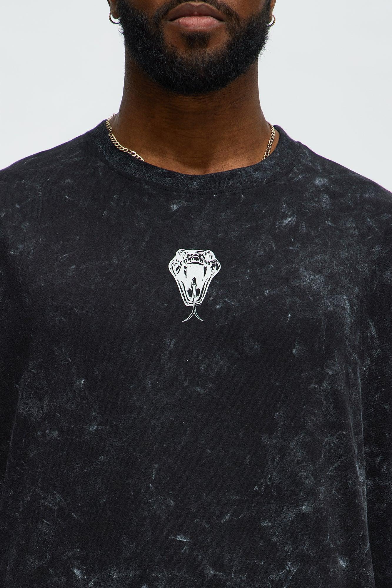 All We Trust Is Us Oversized Short Sleeve Tee - Black Male Product Image