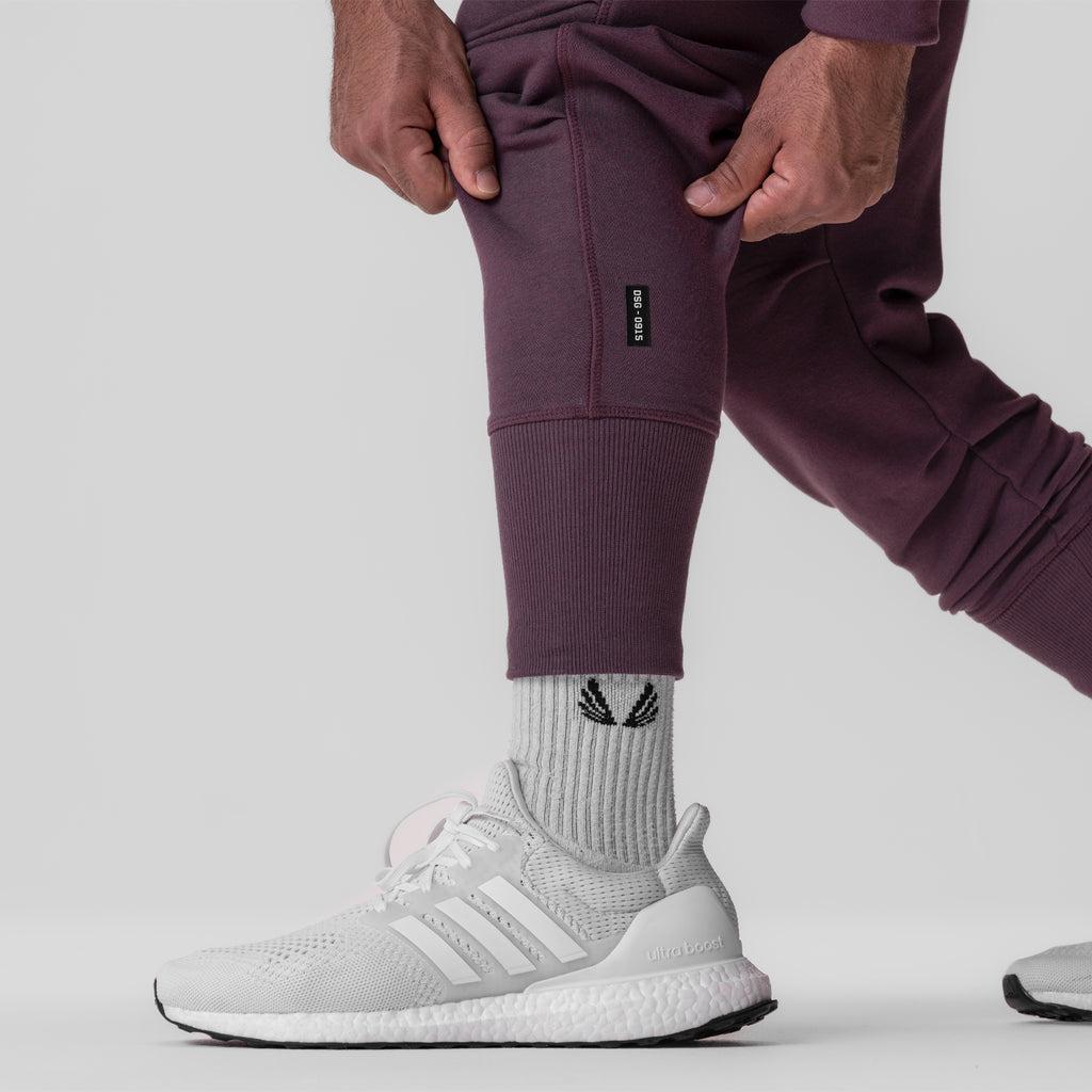 0915. Tech-Terry™ High Rib Jogger - Deep Purple "ASRV" Product Image