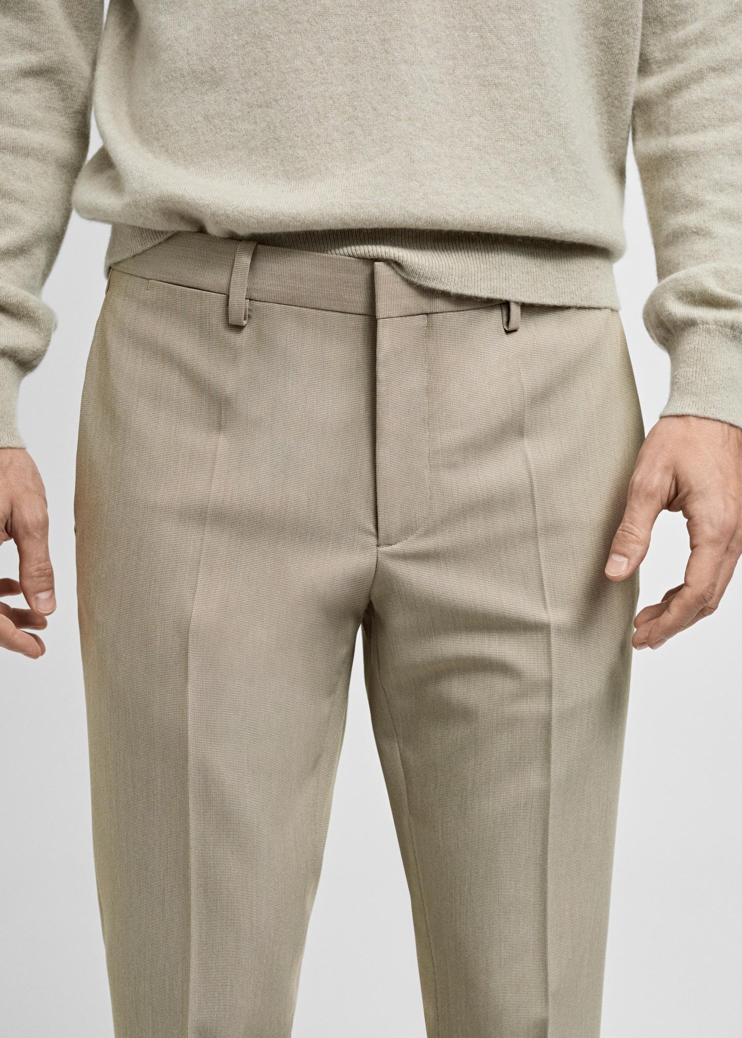 Stretch fabric super slim-fit suit trousers - Men | MANGO USA Product Image