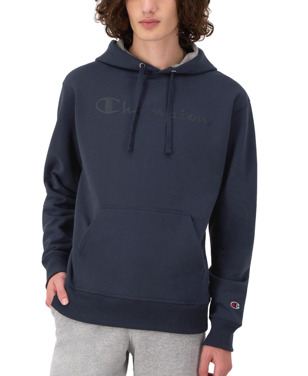 Men's Champion® Embossed Powerblend Graphic Hoodie, Size: Large, Briefly Brown Product Image