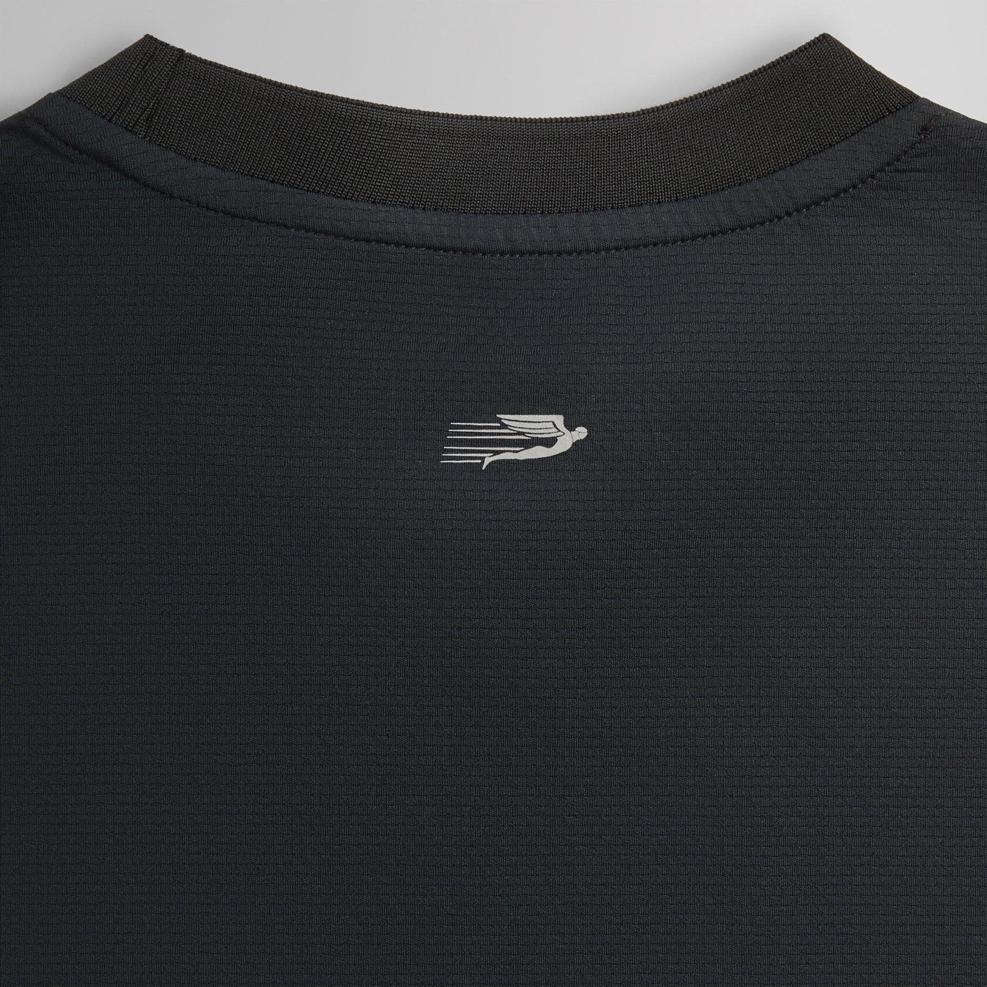 Kith Honeycomb Tech Heathrow Long Sleeve Tee - Black Male Product Image