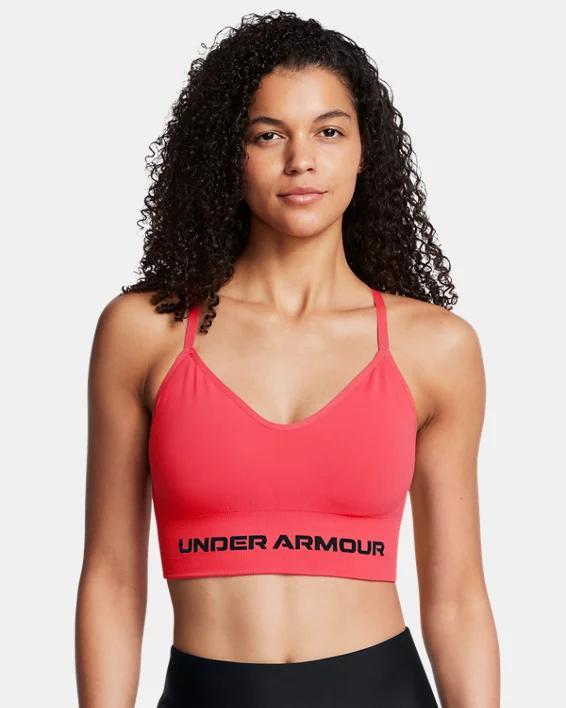 Women's Under Armour Vanish Seamless Low Long Sports Bra, Size: XL, Harbor Blue Product Image