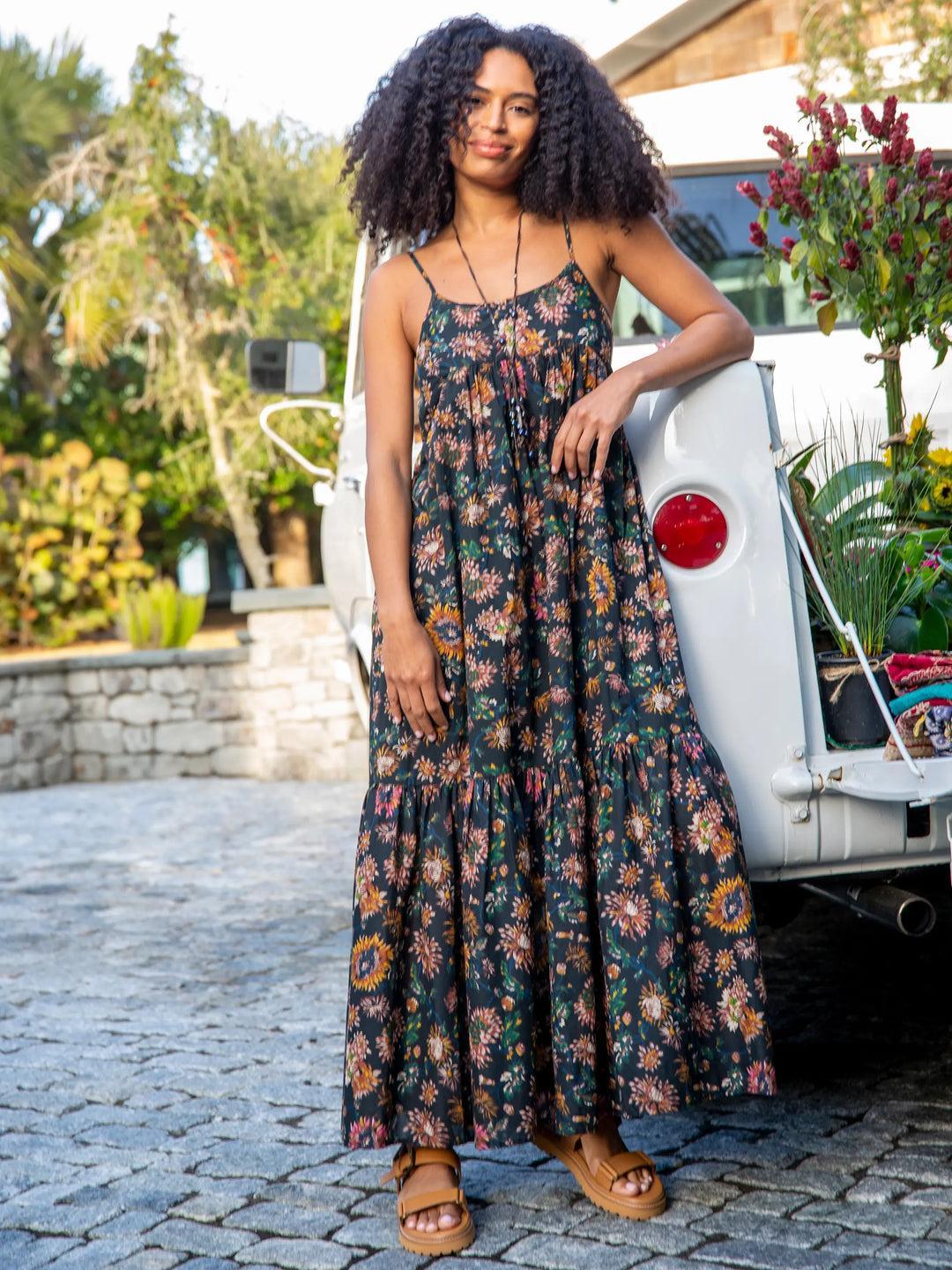 Journey Boho Cotton Maxi Dress Product Image