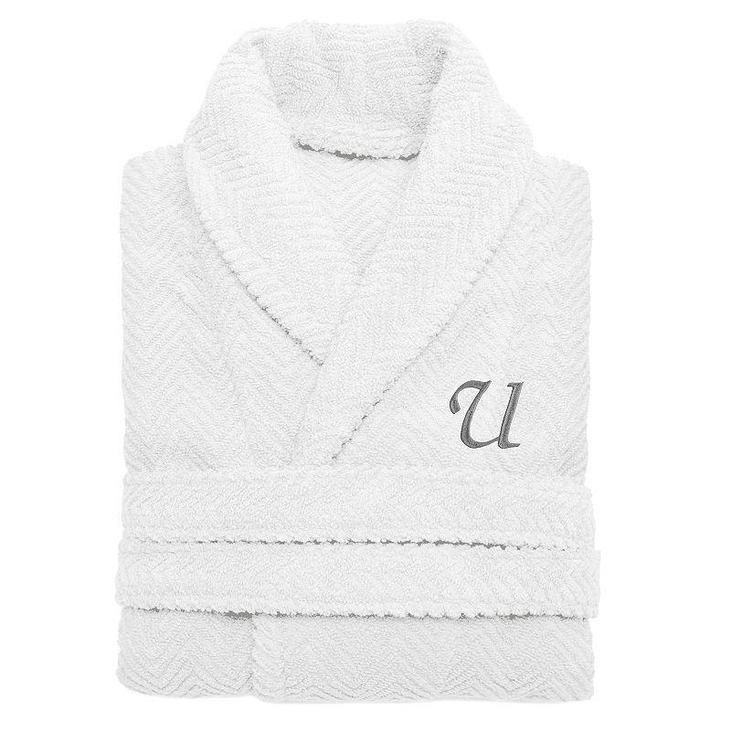 Linum Home Textiles Turkish Cotton Personalized Herringbone Weave Bathrobe, Womens Product Image