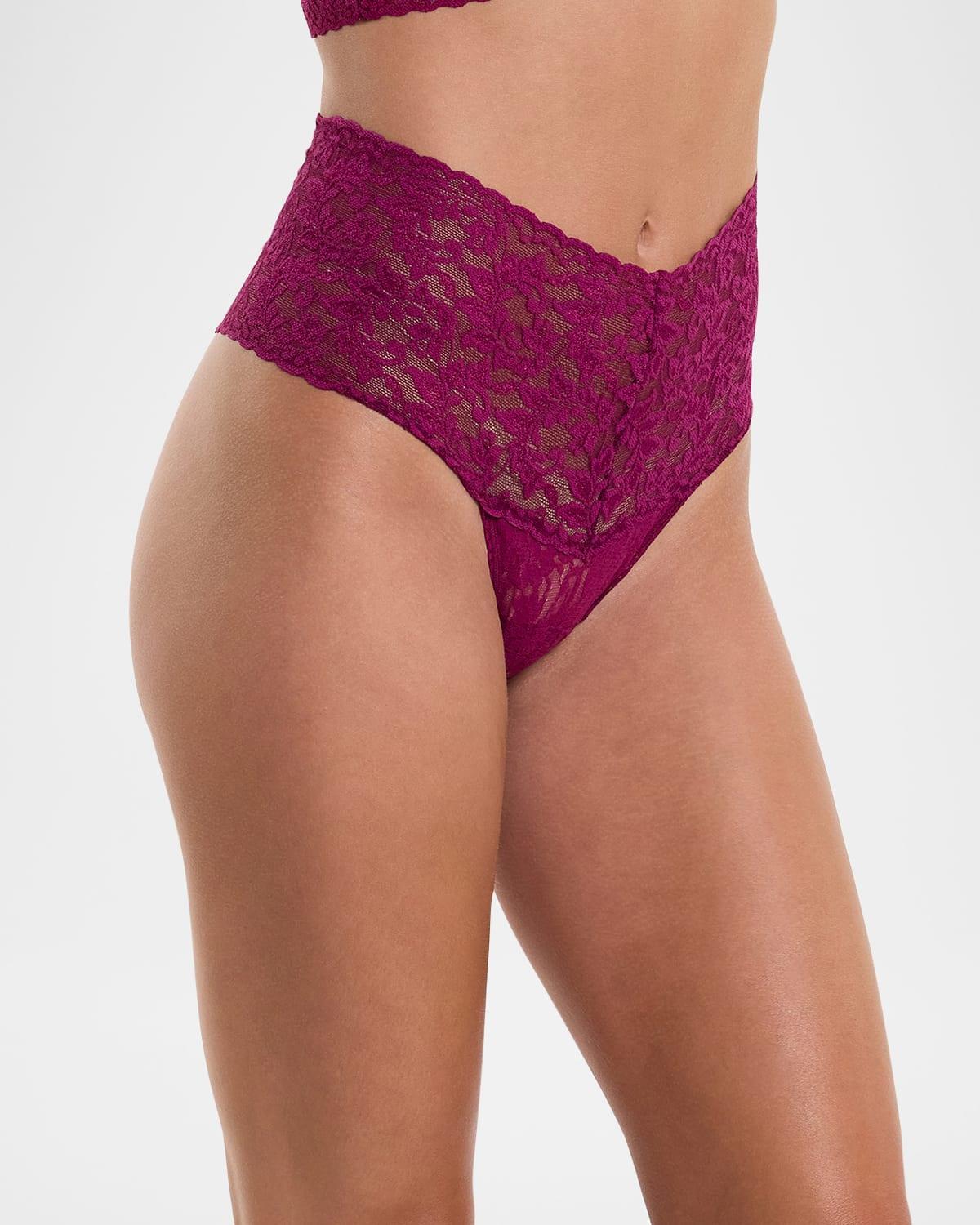 Retro Signature Lace Thong Product Image