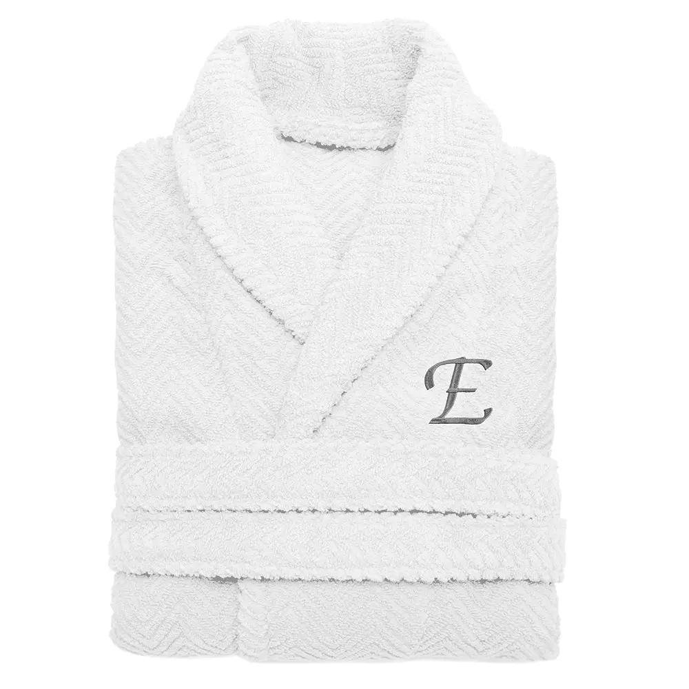 Linum Home Textiles Turkish Cotton Personalized Herringbone Weave Bathrobe, Womens Product Image