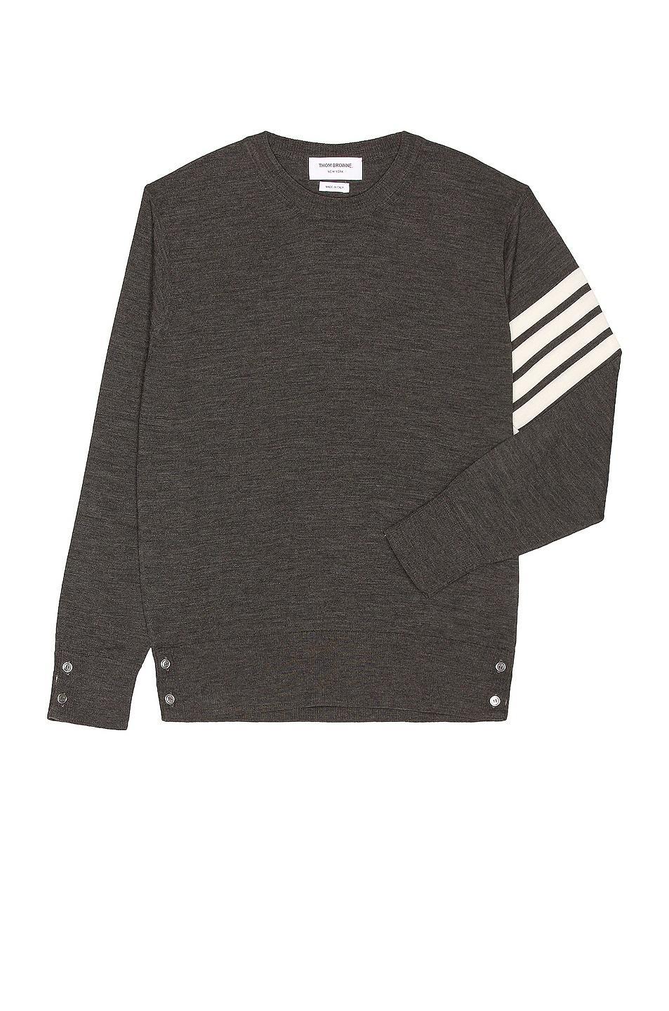 Thom Browne Men's 4-Bar Merino Wool Sweater in Dark Grey at Nordstrom, Size 3 Product Image