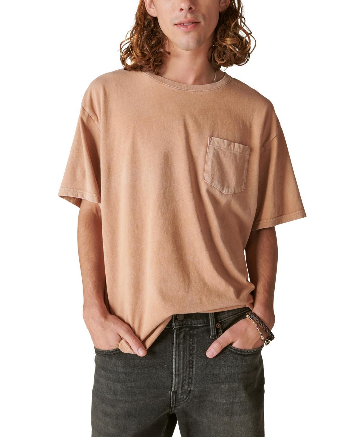 Lucky Brand Mens Washed Short Sleeves Pocket Crew Neck T-shirt Product Image