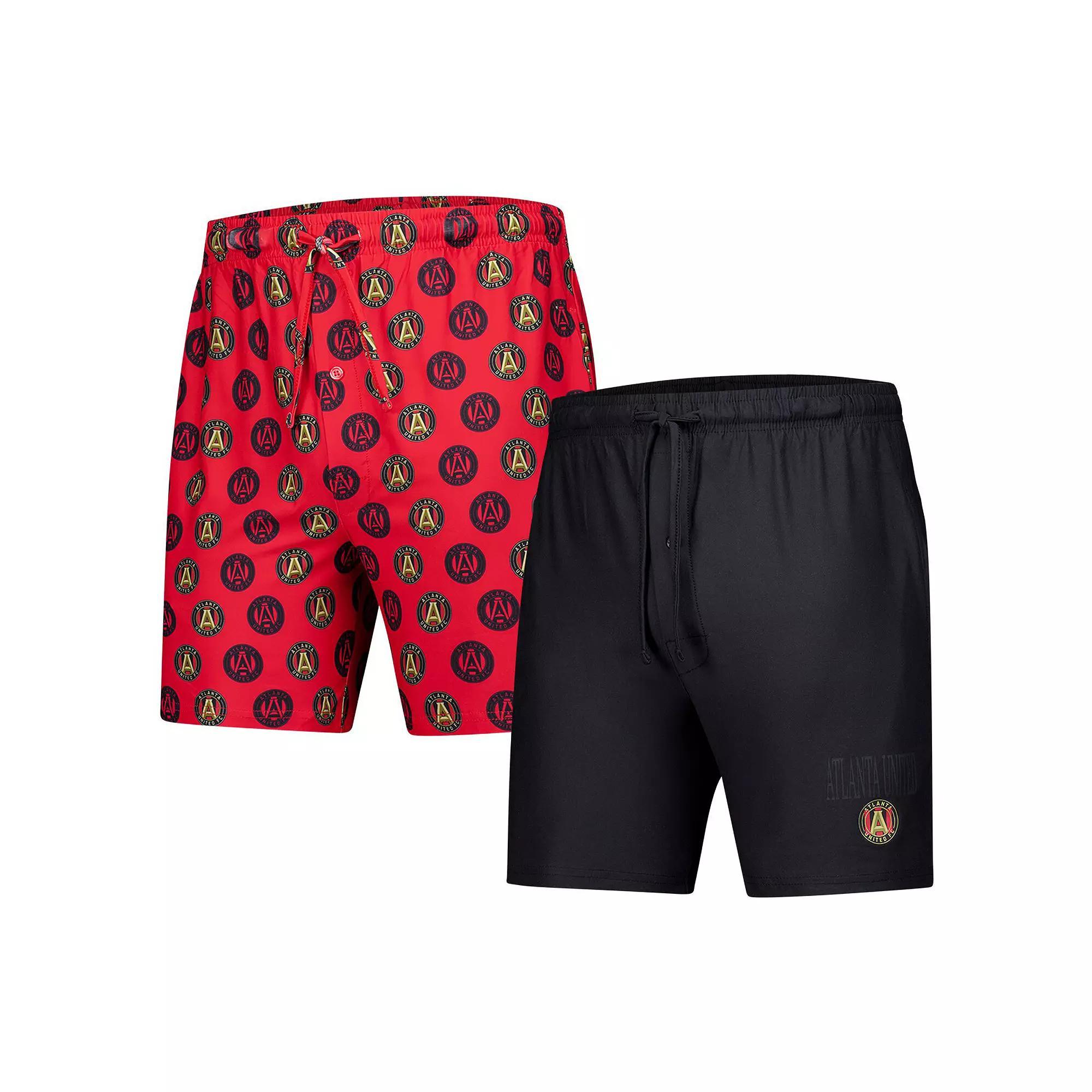 Men's Concepts Sport Red/Black Atlanta United FC Record 2-Pack Short Set, Size: Medium, Atu Red Product Image