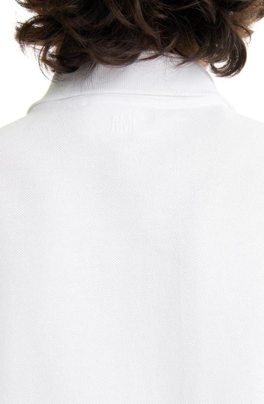 White Cotton Ami de Coeur Polo Product Image