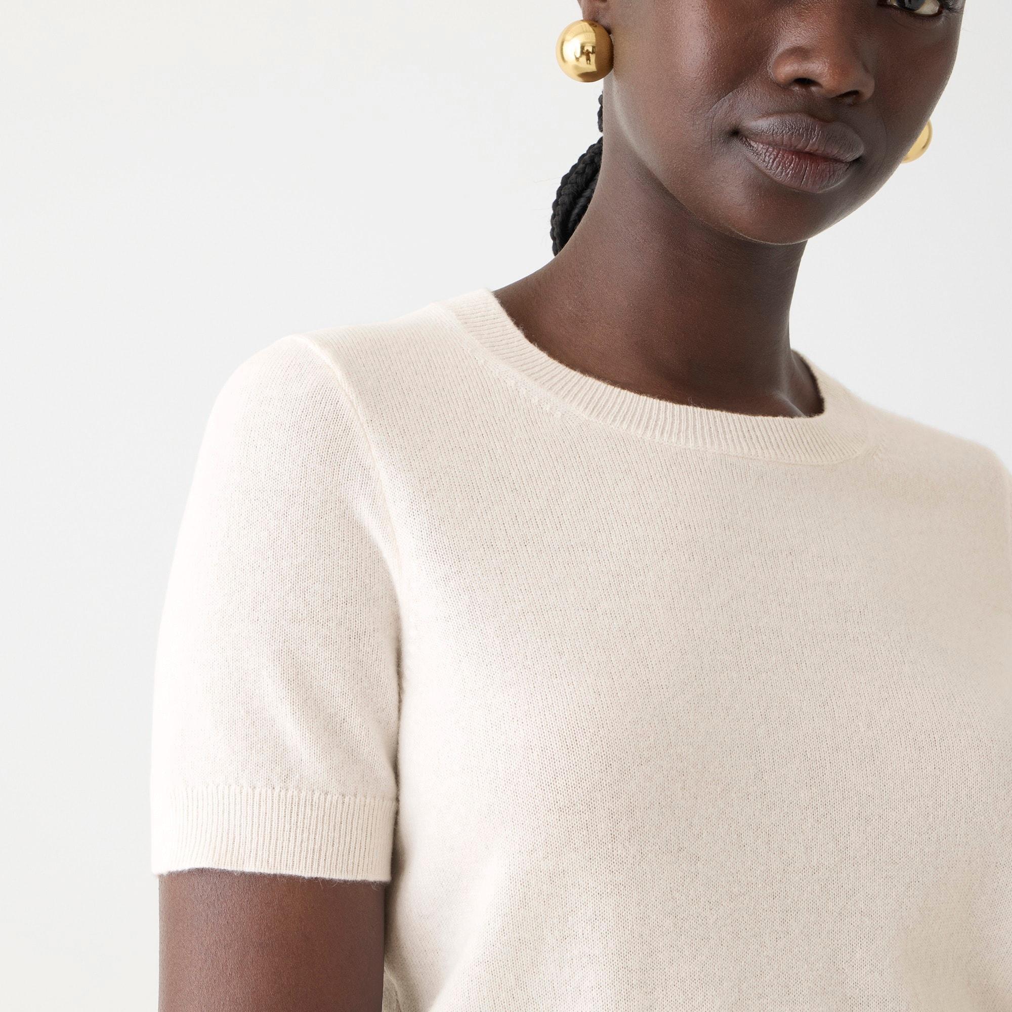 Cashmere shrunken T-shirt Product Image
