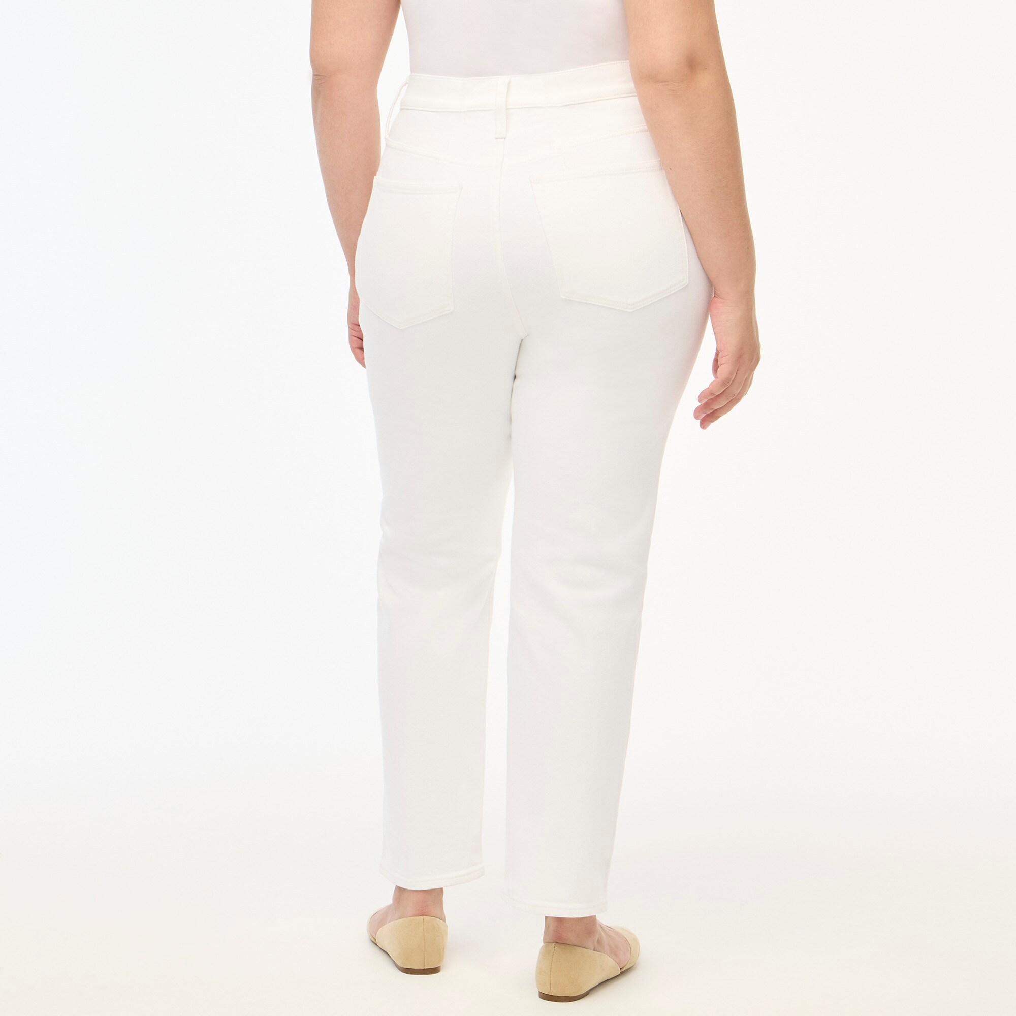 Essential straight white jean in all-day stretch Product Image