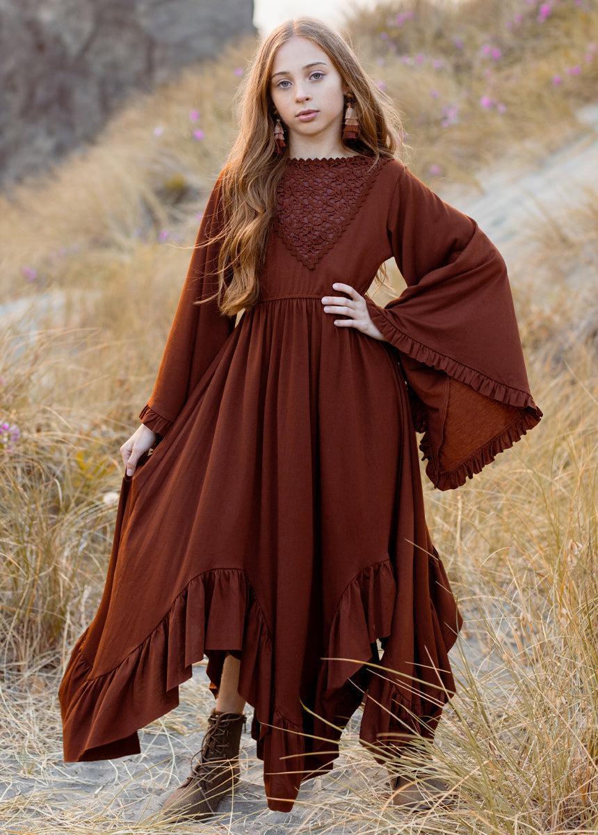 Fernanda Dress in Cinnamon Girls Product Image