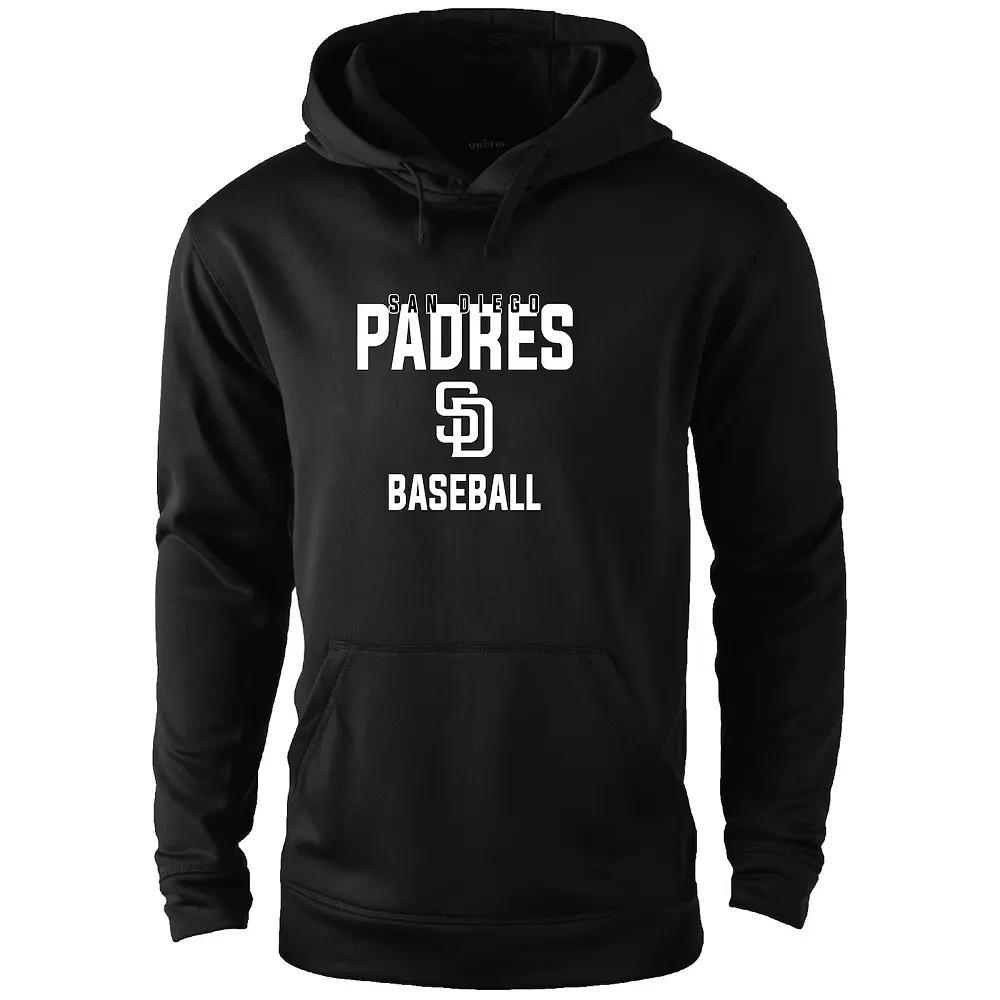 Men's Dunbrooke Black San Diego Padres Champion Pullover Hoodie, Size: Large Product Image