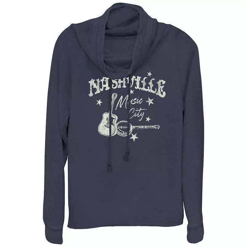 Juniors' Betty Boop Sitting On Flowers Cowlneck Graphic Lightweight Long Sleeve, Girl's, Size: XS, Red Product Image