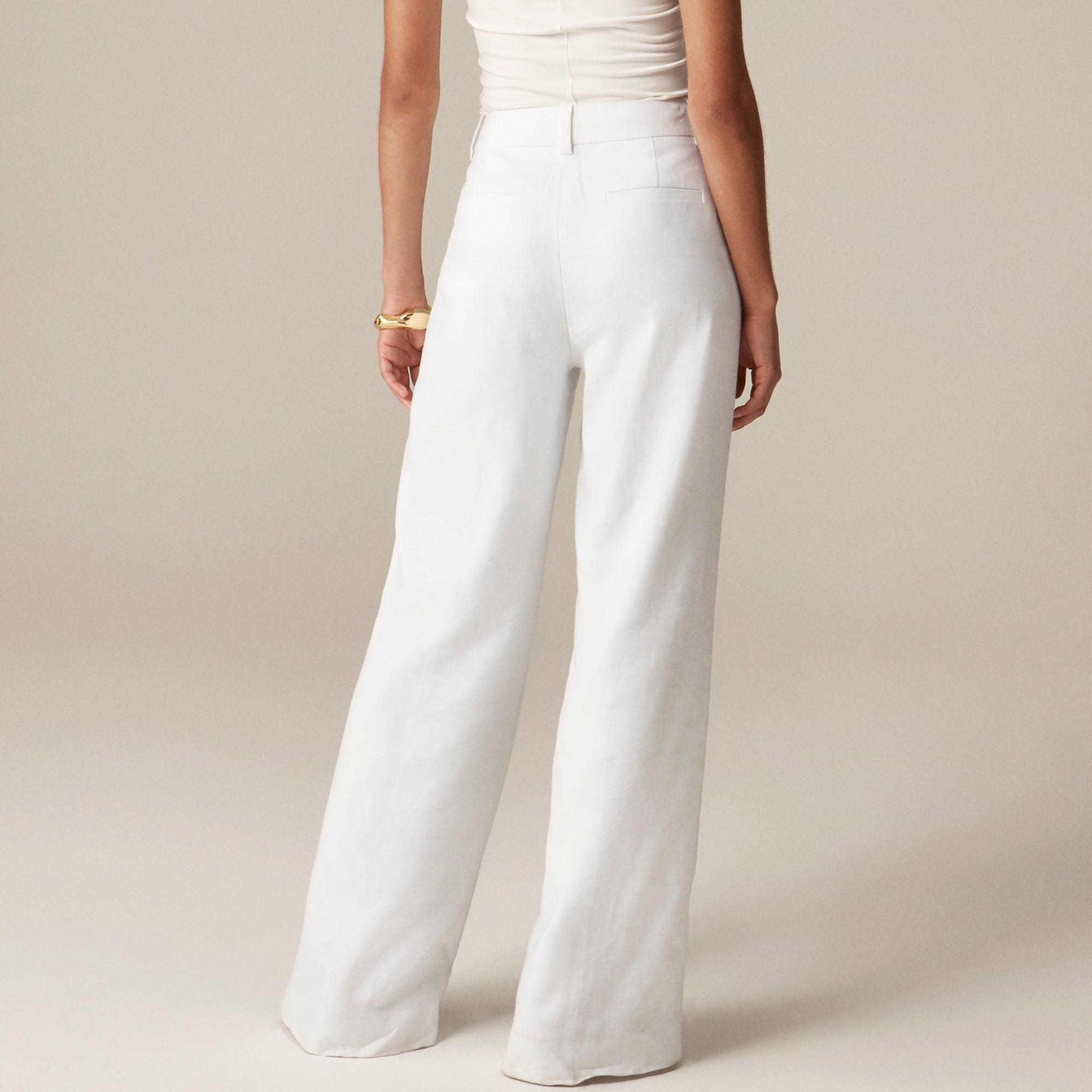 Carolina flare pant in stretch linen blend Product Image