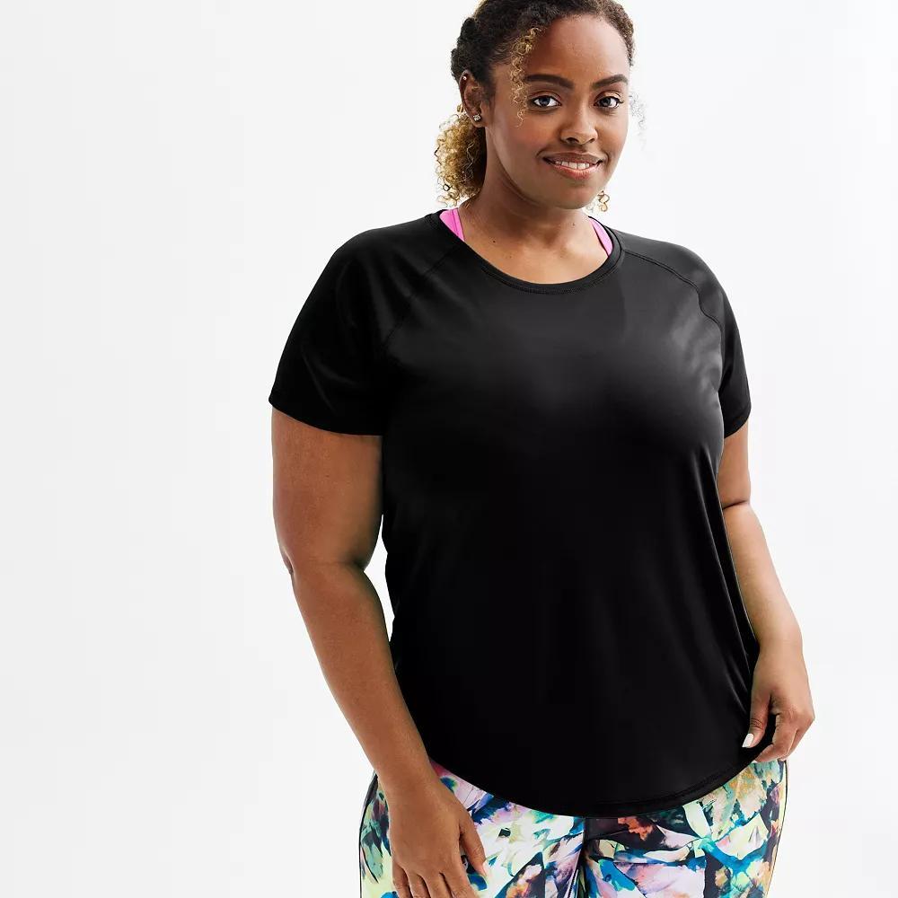 Plus Size Tek Gear® Dry Tek Short Sleeve Tee, Women's, Size: 4XL, Blue Crayon Product Image