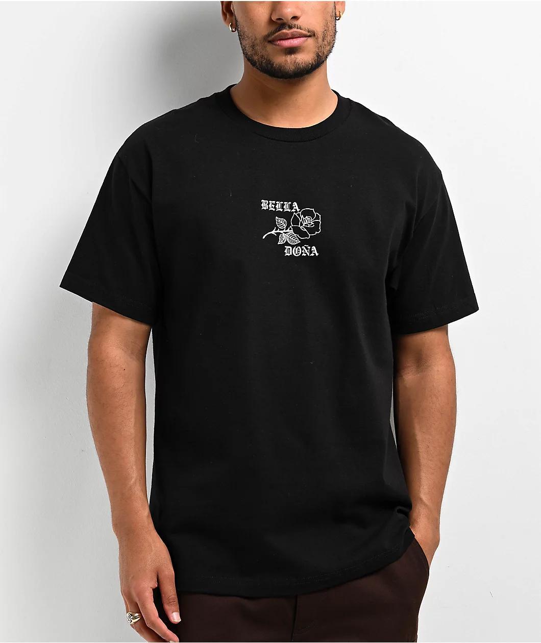 Bella Dona No Regrets Black T-Shirt Product Image