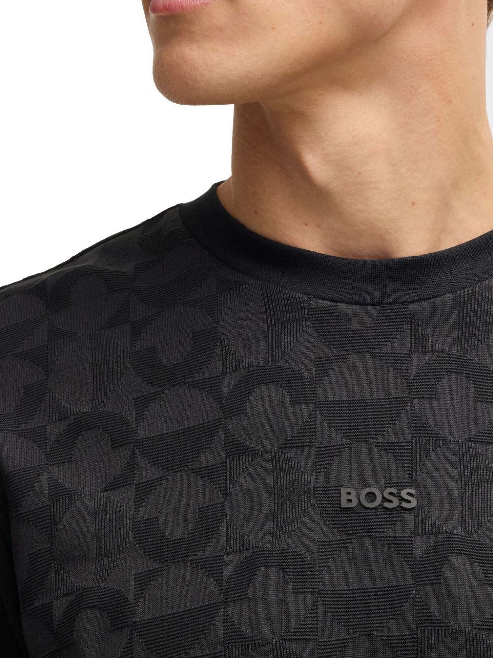 geometric-jacquard T-shirt Product Image